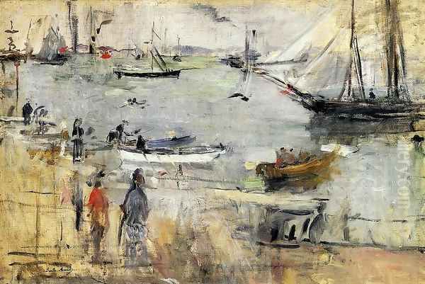 English Seascape2 1875 Oil Painting by Berthe Morisot