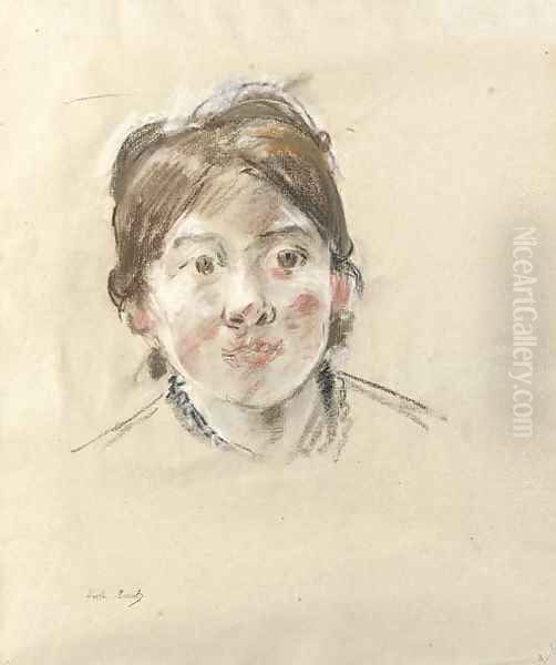 Portrait de Mlle Labillois Oil Painting by Berthe Morisot