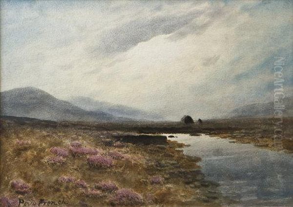 Sunlit Bog Oil Painting by William Percy French