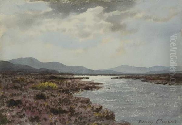 Bright Sky Over Bog Lake Oil Painting by William Percy French