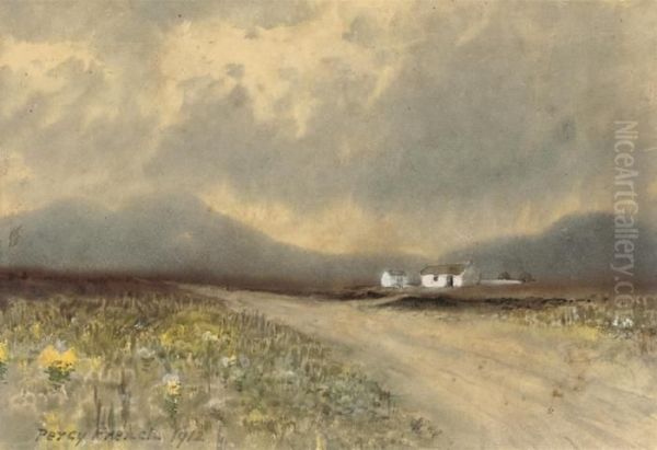 Mist Across The Bog Oil Painting by William Percy French