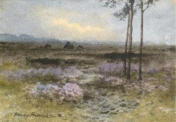 Moorland Scene Oil Painting by William Percy French