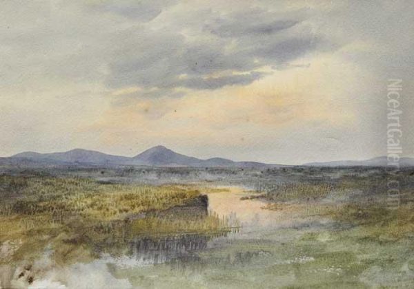 Croagh Patrick Oil Painting by William Percy French