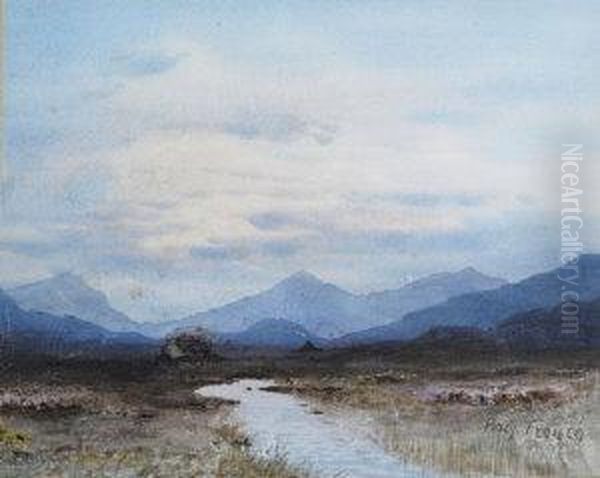 Bogland View Oil Painting by William Percy French