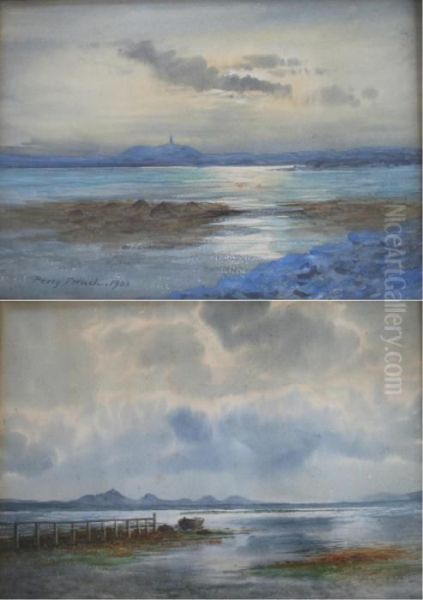 Scrabo Tower Oil Painting by William Percy French