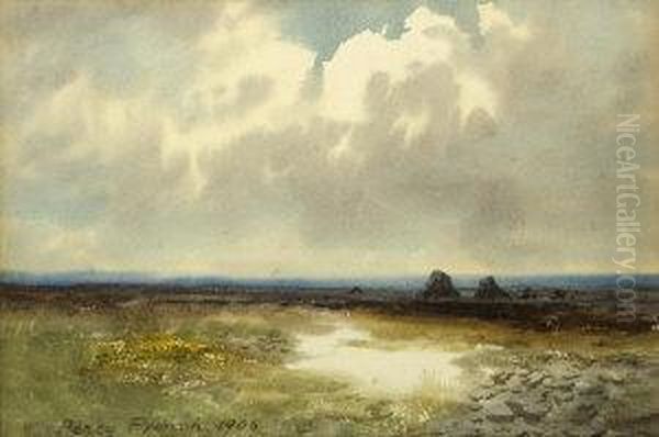 Bogland Oil Painting by William Percy French