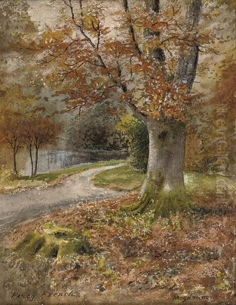 The Grounds Of Moydrum Castle, County Westmeath, Ireland Oil Painting by William Percy French