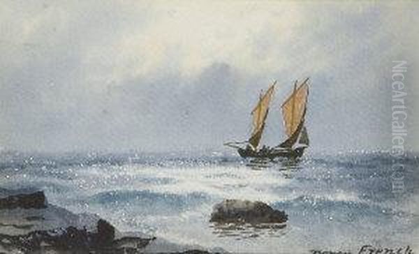 Sailing Scene Oil Painting by William Percy French