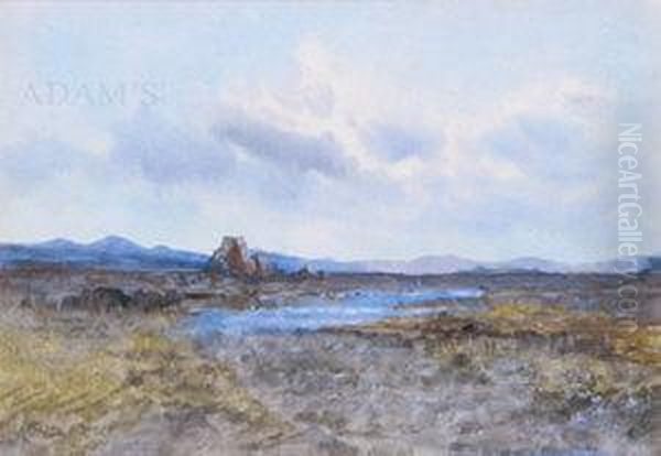 Bog Landscape Oil Painting by William Percy French