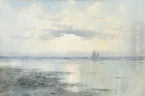 Sunrise, Galway Oil Painting by William Percy French