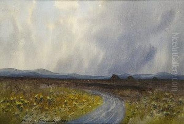 Connemara Road Oil Painting by William Percy French