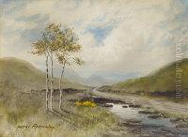 A Mountain Stream Oil Painting by William Percy French