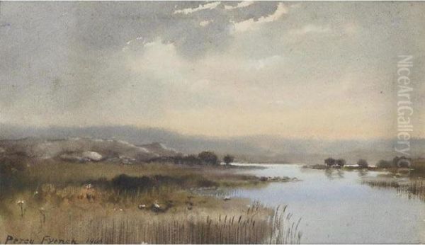 The Bog Stream Oil Painting by William Percy French