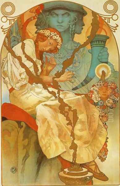 The Slav Epic, 1928 Oil Painting by Alphonse Maria Mucha