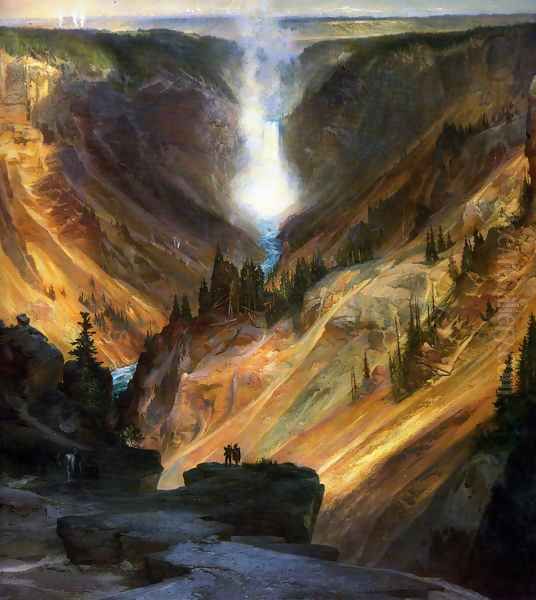 The Grand Canyon of the Yellowstone Oil Painting by Thomas Moran