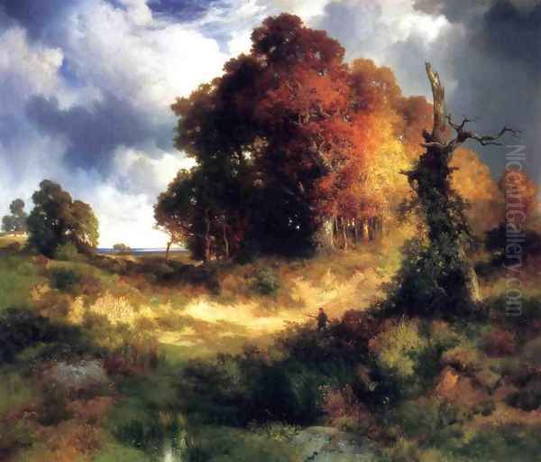 Autumn Oil Painting by Thomas Moran