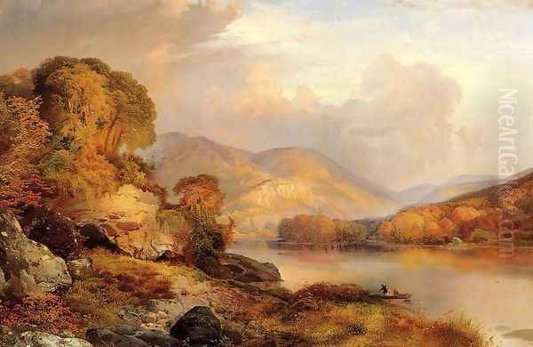 Autumn Landscape Oil Painting by Thomas Moran