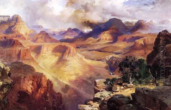 Grand Canyon Oil Painting by Thomas Moran