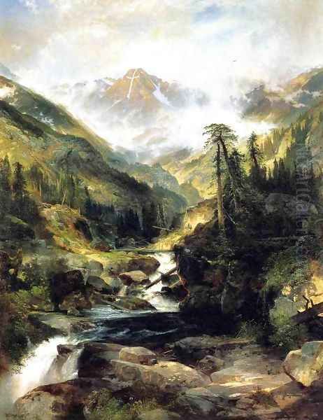 Mountain Of The Holy Cross Oil Painting by Thomas Moran