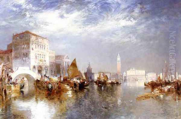 Glorious Venice Oil Painting by Thomas Moran