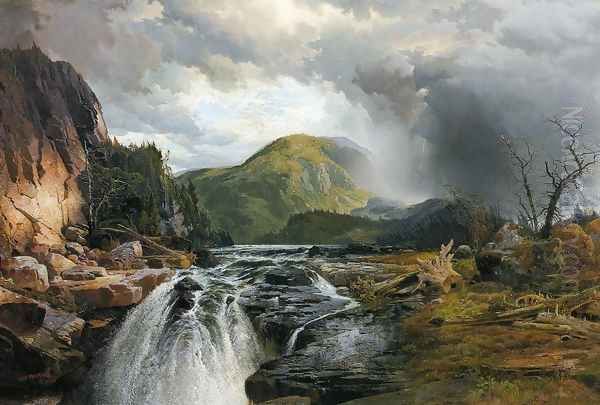 The Wilds Of Lake Superior Oil Painting by Thomas Moran