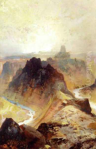 Grand Canyon Utah Oil Painting by Thomas Moran