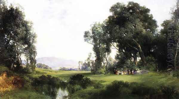 The Picnic Oil Painting by Thomas Moran