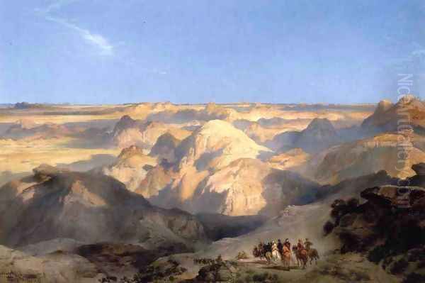 Badlands of the Dakota Oil Painting by Thomas Moran