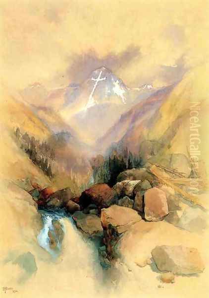 Mountain of the Holy Cross II Oil Painting by Thomas Moran