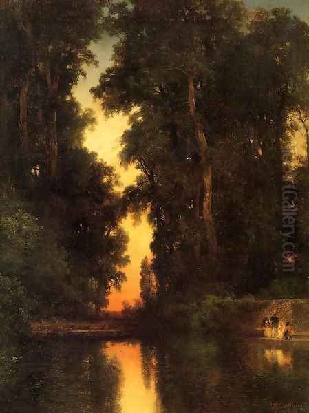 The Borda Gardens Mexico Oil Painting by Thomas Moran