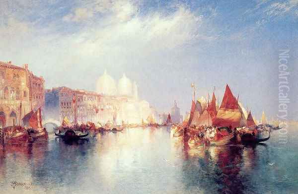 The Grand Canal Oil Painting by Thomas Moran