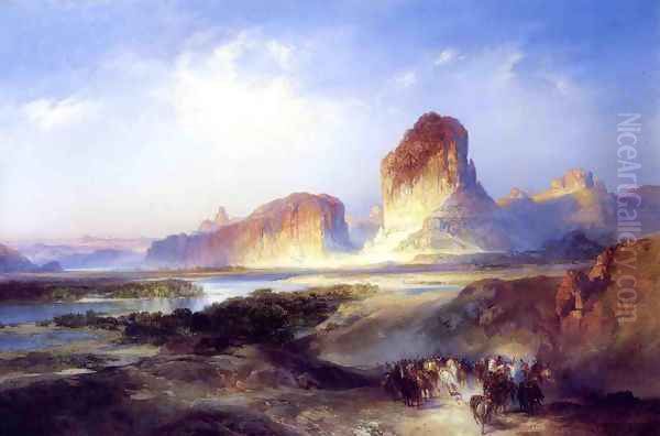 Green River Wyoming Oil Painting by Thomas Moran