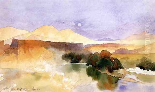 Portneuf Canyon, Idaho Oil Painting by Thomas Moran