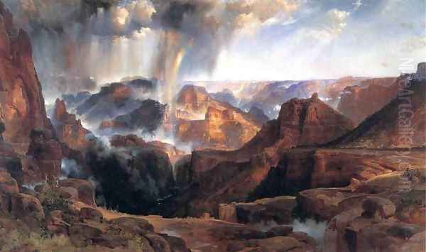 Chasm of the Colorado Oil Painting by Thomas Moran