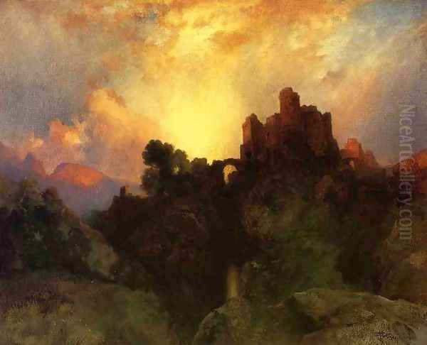 Caledonia, Stern and Wild Oil Painting by Thomas Moran