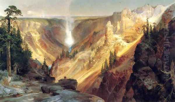 Grand Canyon of the Yellowstone Oil Painting by Thomas Moran