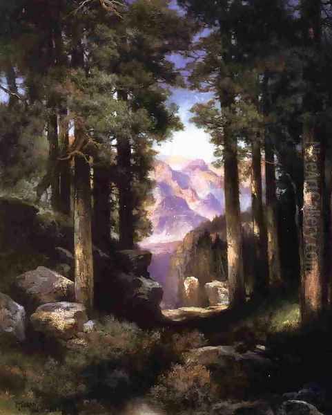 Grand Canyon of the Colorado Oil Painting by Thomas Moran