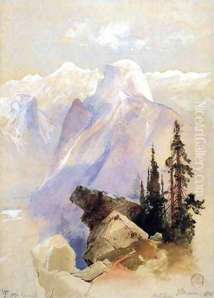 Half Dome, Yosemite Oil Painting by Thomas Moran