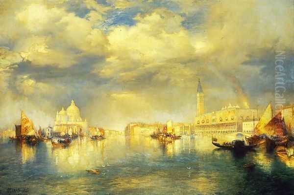 Venetian Scene I Oil Painting by Thomas Moran