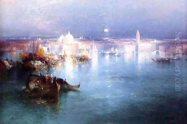 Venice from San Giorgio Oil Painting by Thomas Moran