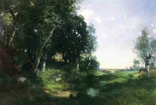 June - Easthampton Oil Painting by Thomas Moran