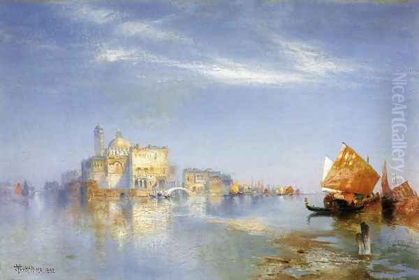 View of Venice II Oil Painting by Thomas Moran