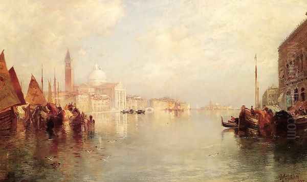 The Grand Canal I Oil Painting by Thomas Moran