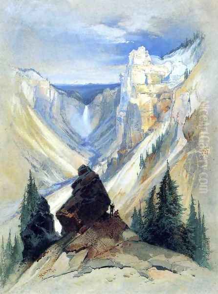 The Grand Canyon of the Yellowstone II Oil Painting by Thomas Moran