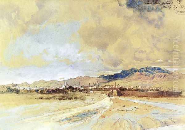 San Luis Postosi Oil Painting by Thomas Moran