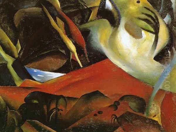 The Storm (Der Sturm) 1911 Oil Painting by August Macke