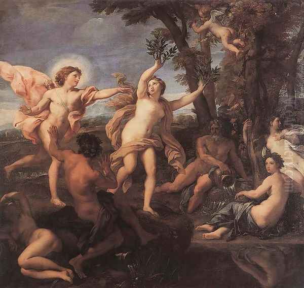 Apollo Chasing Daphne 1681 Oil Painting by Carlo Maratti