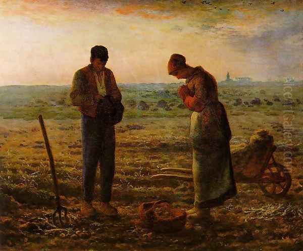 The Angelus, 1857-59 Oil Painting by Jean-Francois Millet