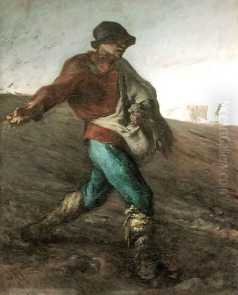 The Sower, 1850 Oil Painting by Jean-Francois Millet