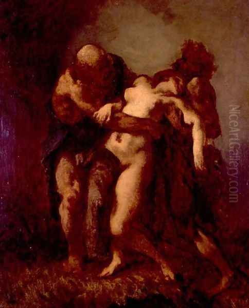 Susanna and the Elders, c.1846-49 Oil Painting by Jean-Francois Millet